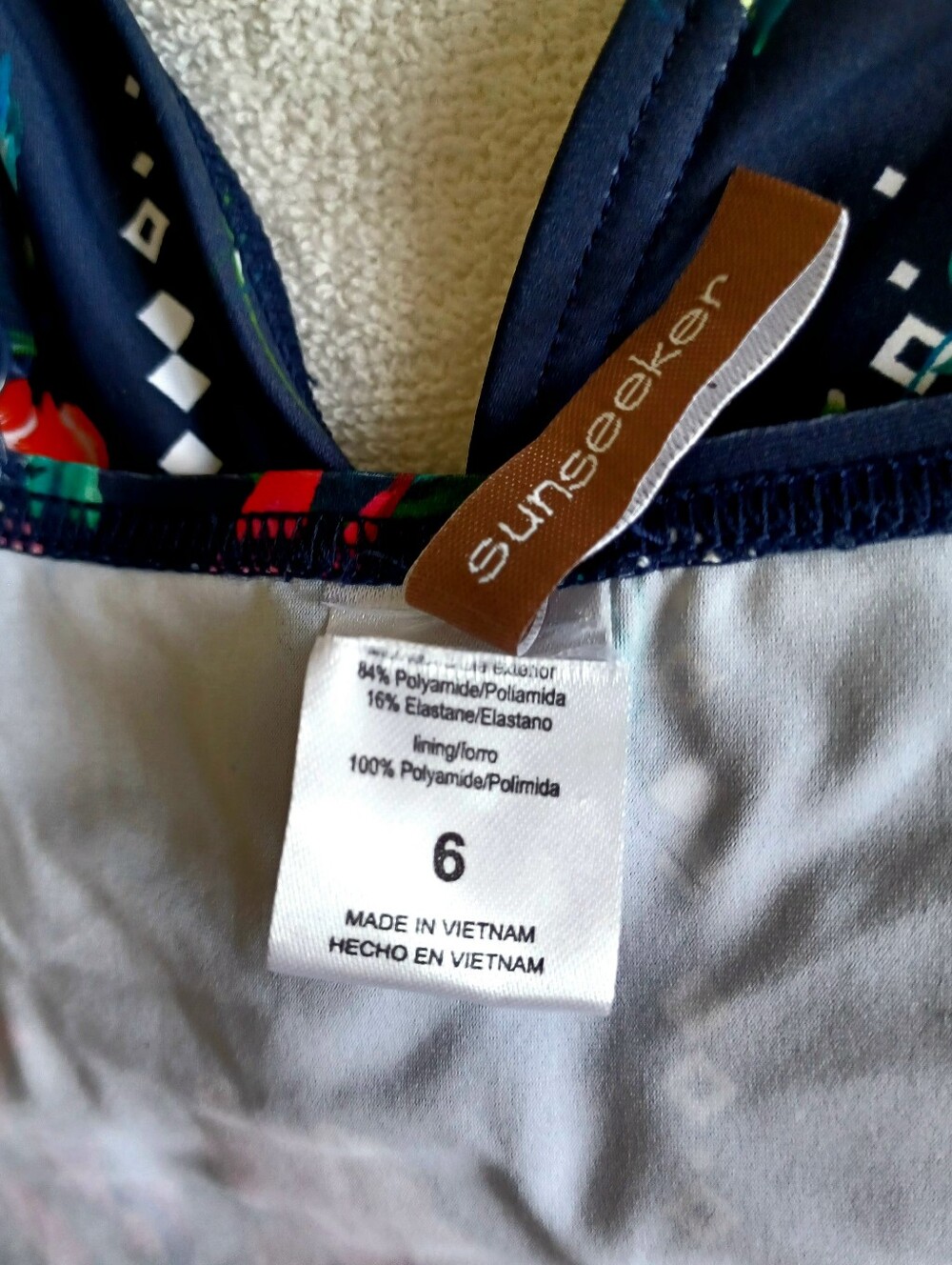 VENUS Sunseeker Floral Drop Tankini Swim Top, size 6 - Picture 16 of 16